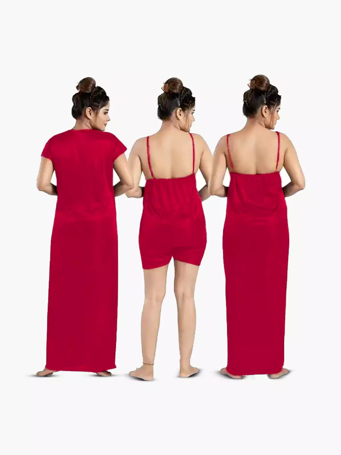 6 pcs Premium Nightwear Set - Maroon