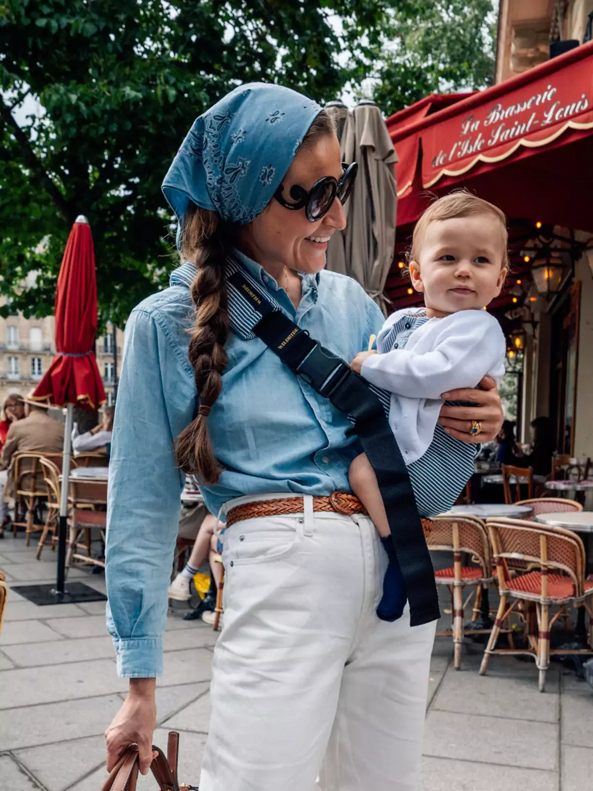 Baby Carrier Indigo Stripes - BBC08