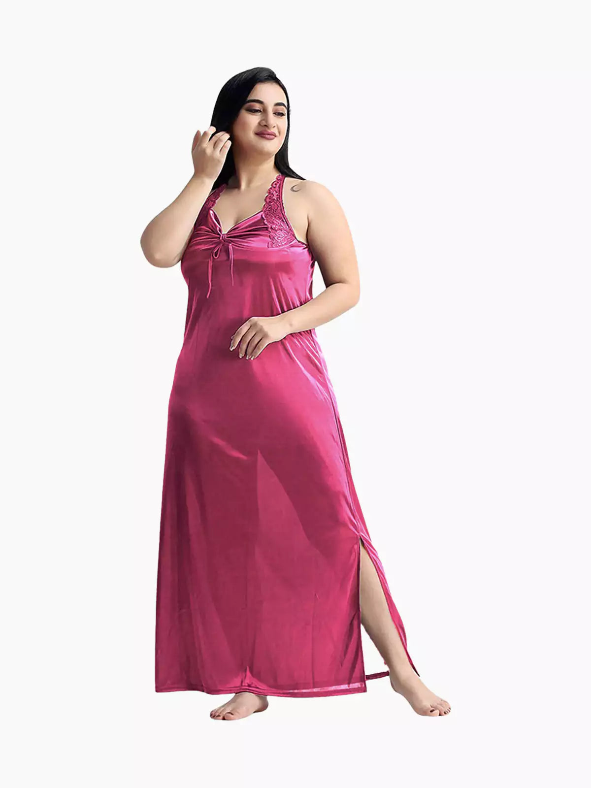 4-Part Dark Pink Premium Nightwear Combo