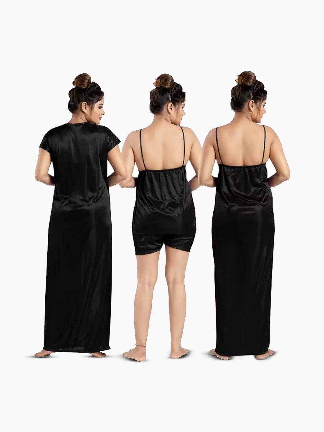 6 pcs Premium Nightwear Set - Black