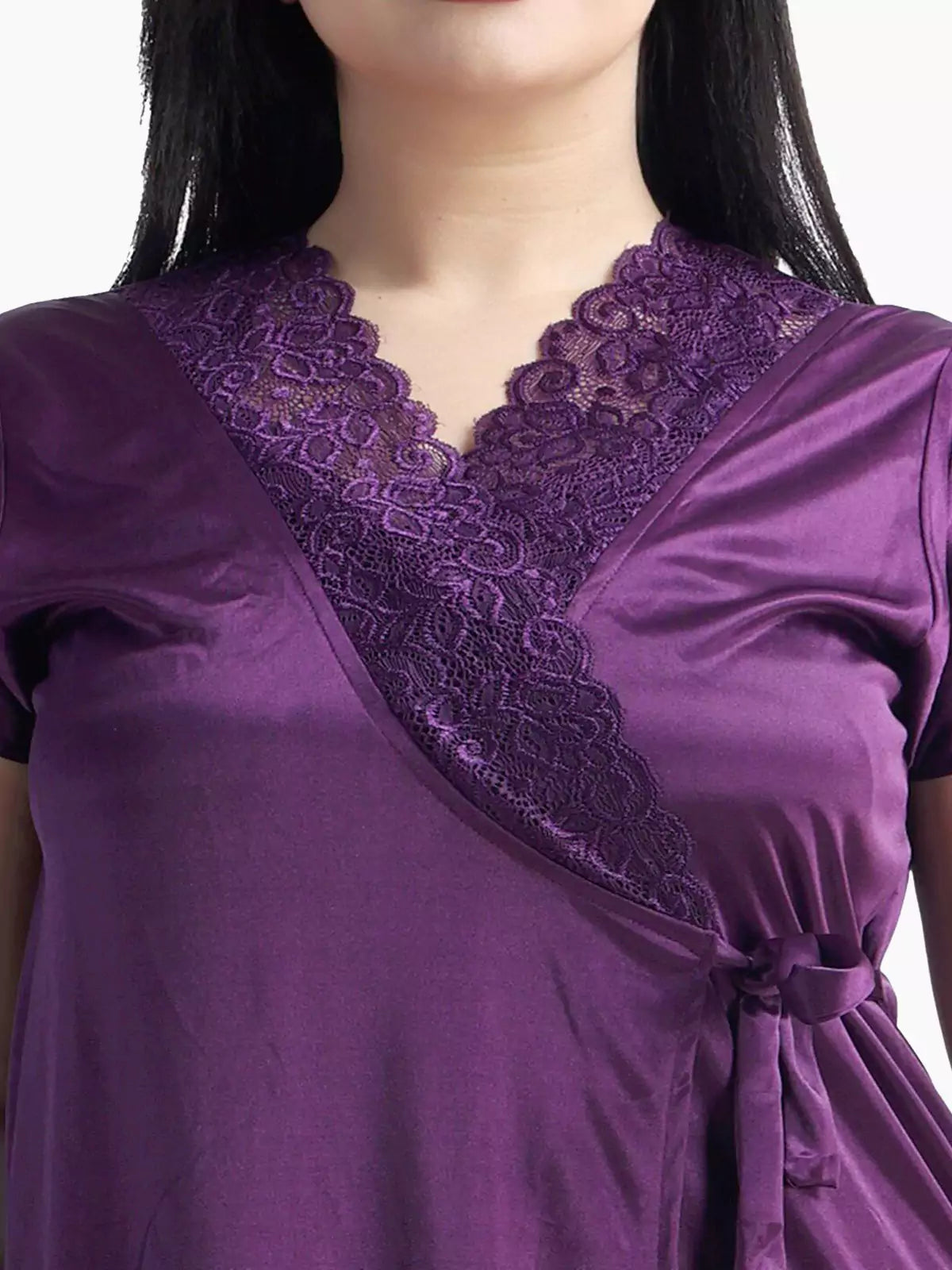 4-Part Purple Premium Nightwear Combo