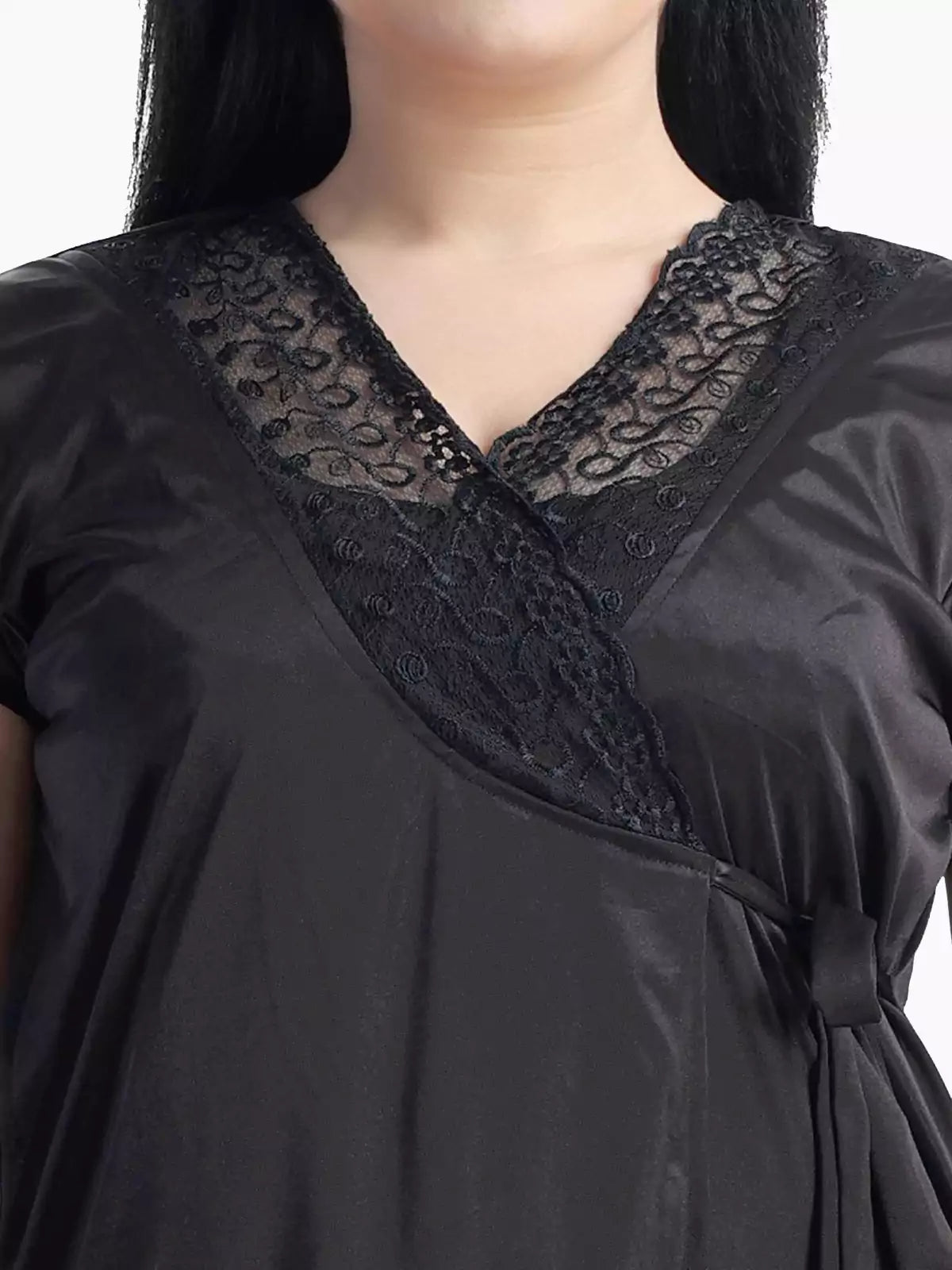 4-Part Black Premium Nightwear Combo
