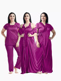 4-Part Magenta Premium Nightwear Combo