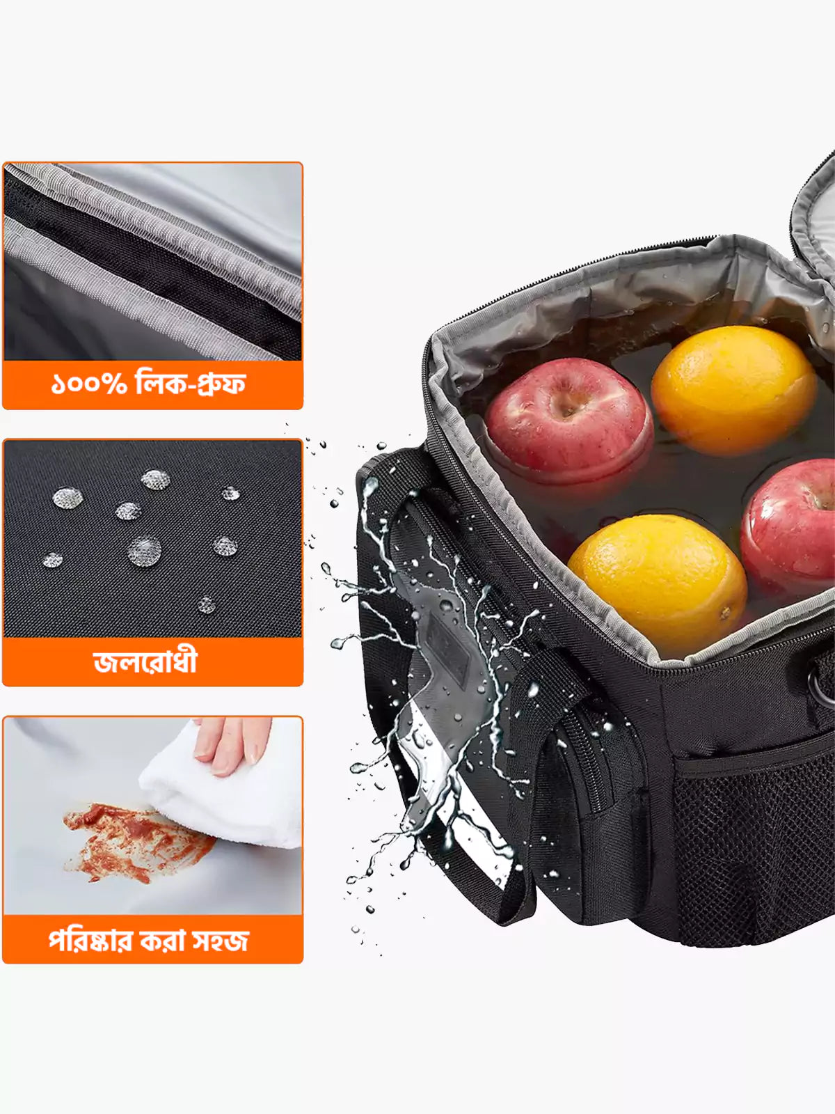 Bagger Premium Insulated Lunch Bag - Black