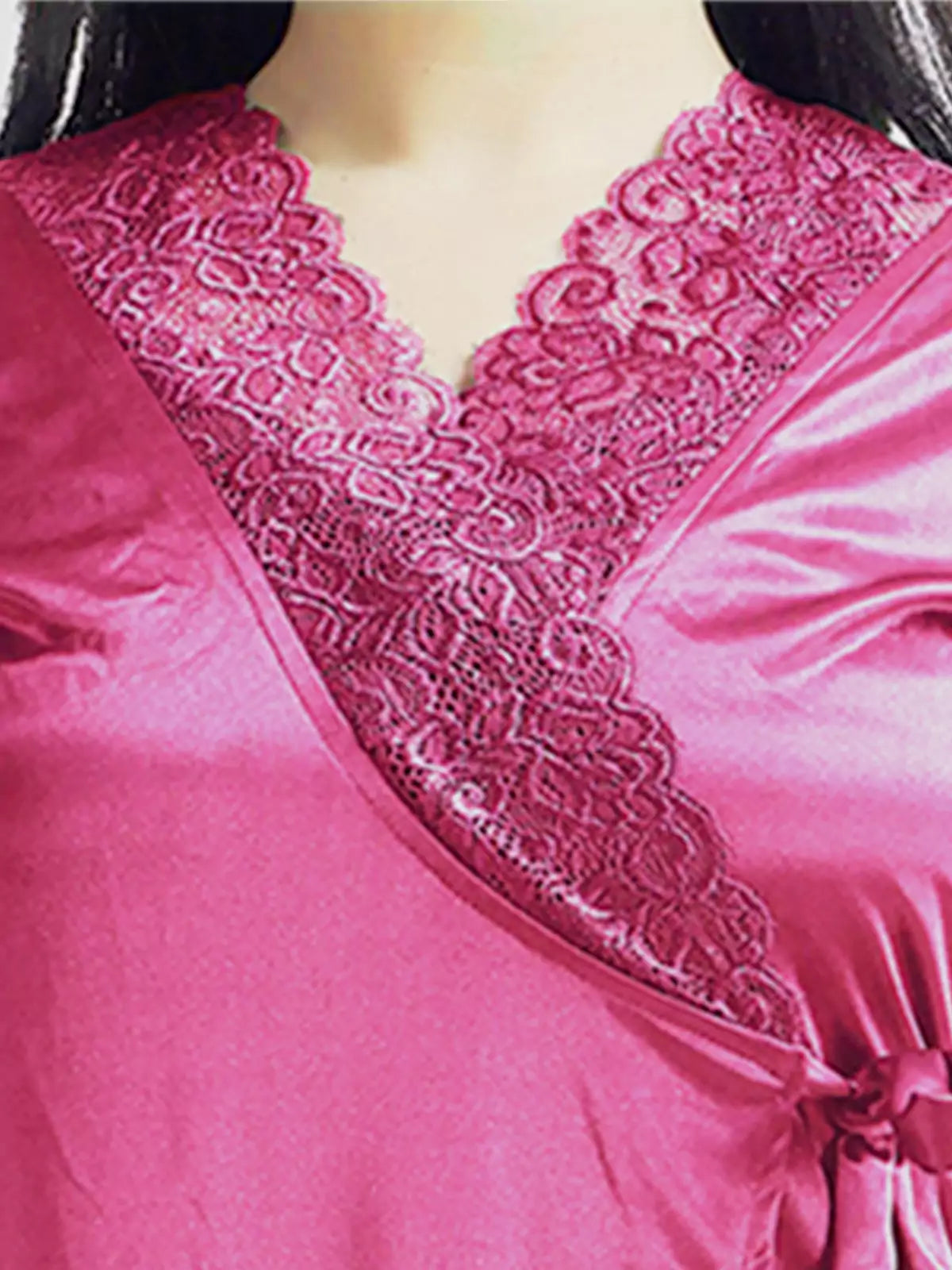 4-Part Dark Pink Premium Nightwear Combo