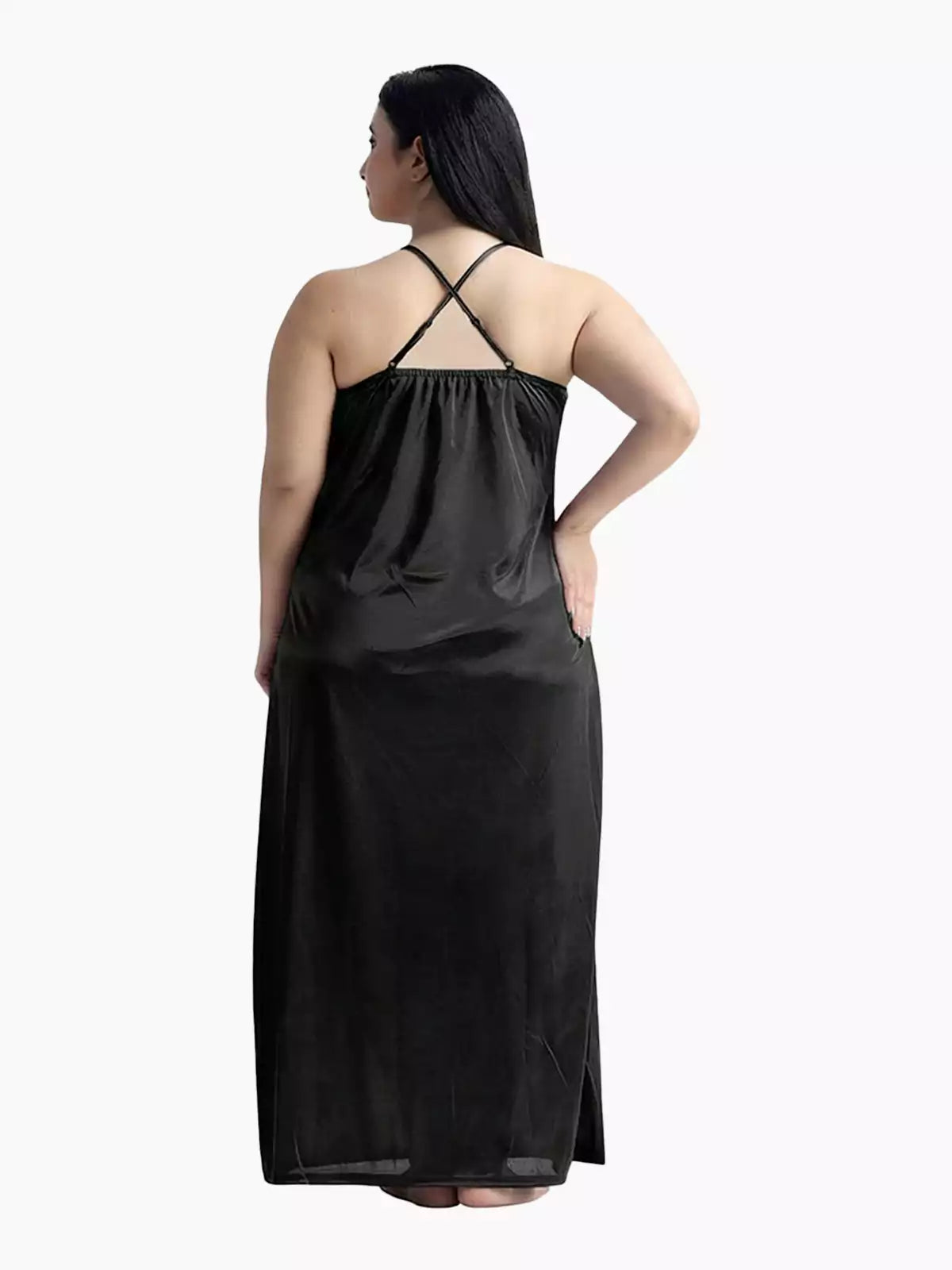 4-Part Black Premium Nightwear Combo