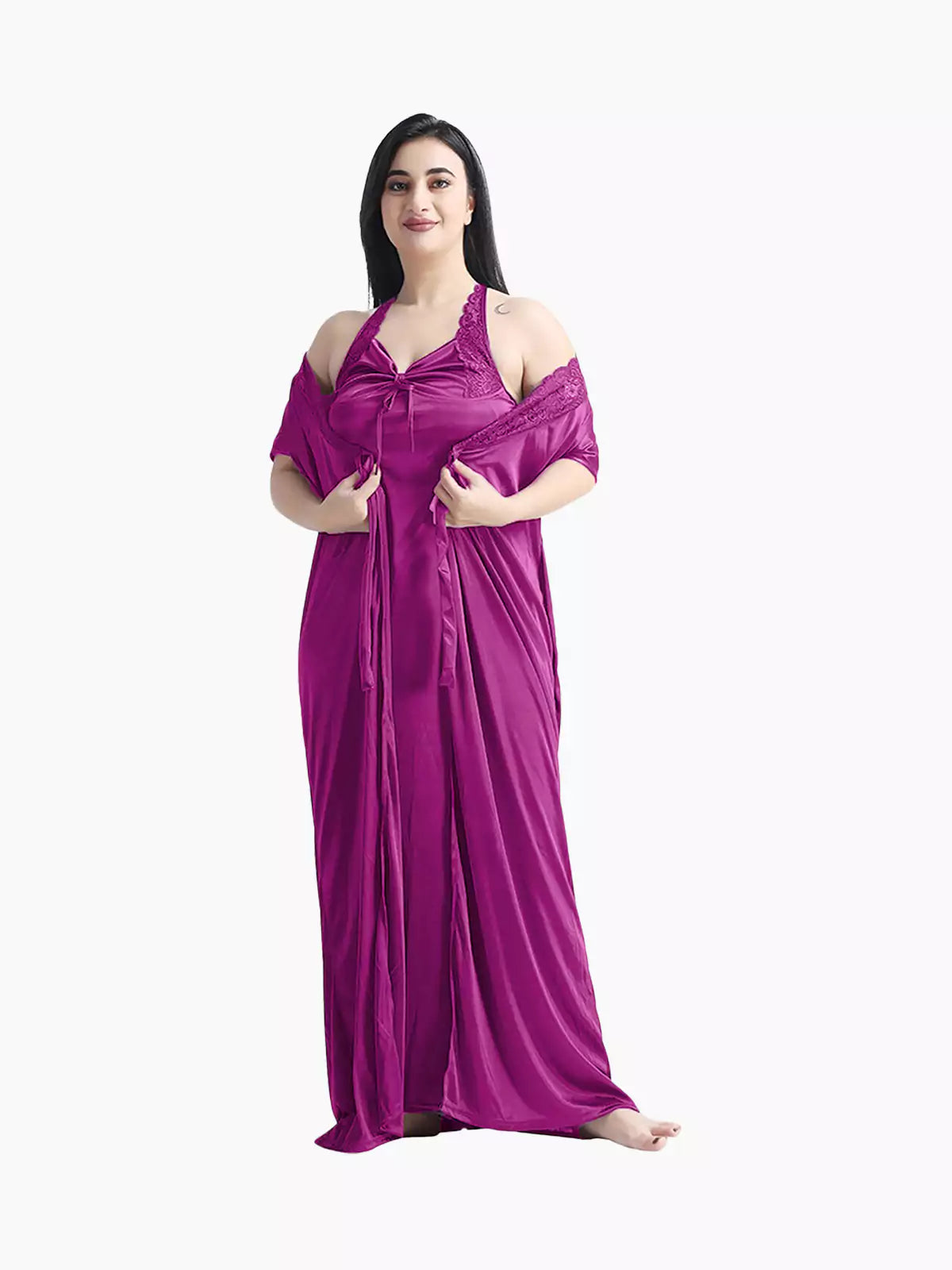 4-Part Magenta Premium Nightwear Combo