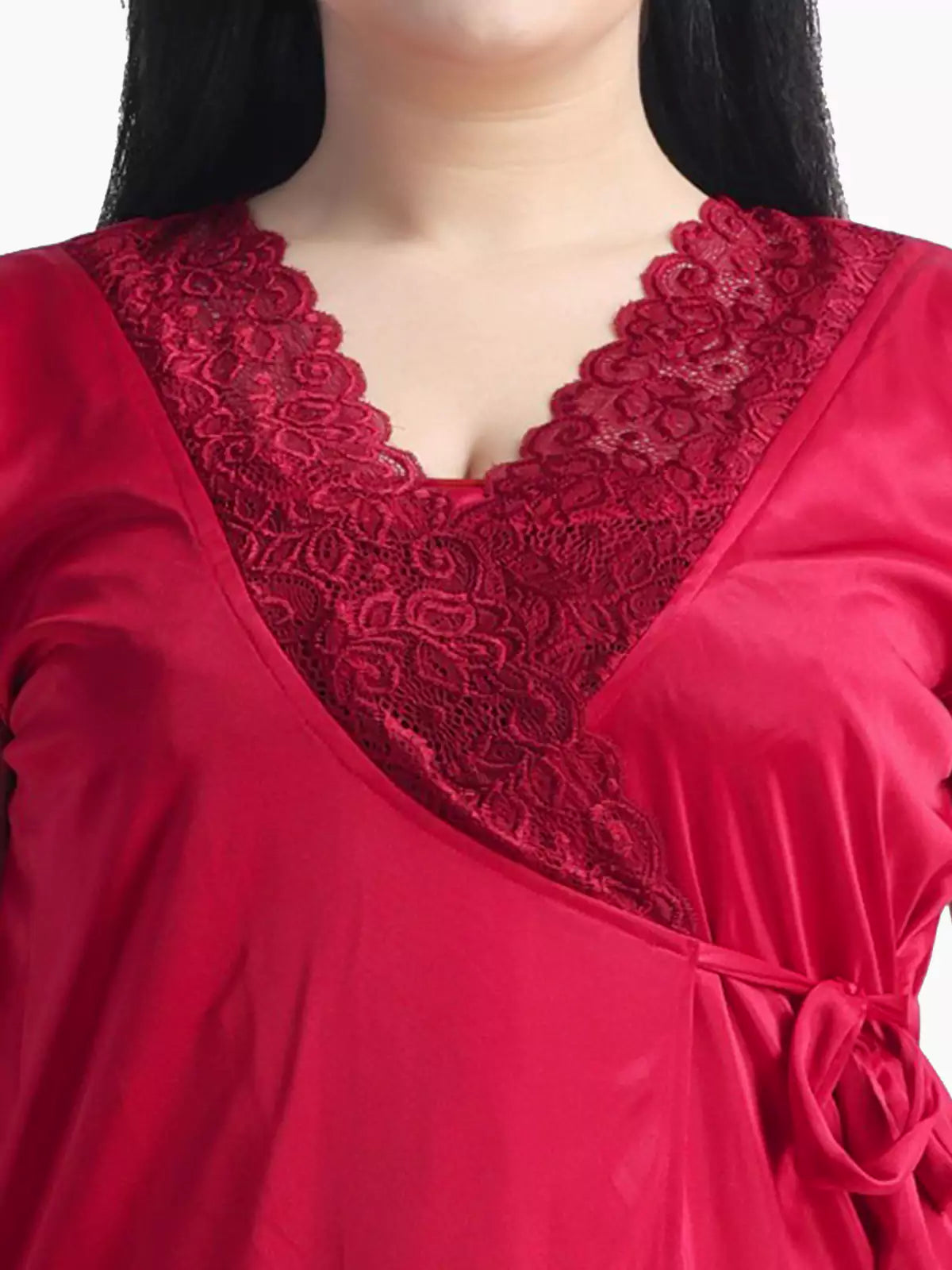 4-Part Maroon Premium Nightwear Combo
